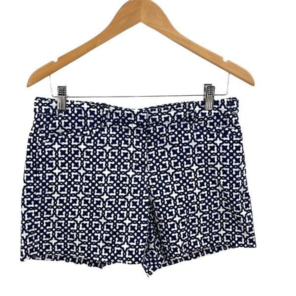 Laundry by Shelli Segal‎ Womens Fleur De Lis Flat Front Shorts Size 6